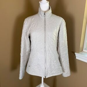 Patagonia Women’s Lightweight Jacket Light Gray Size‎ M Full Zip Fleece Lined